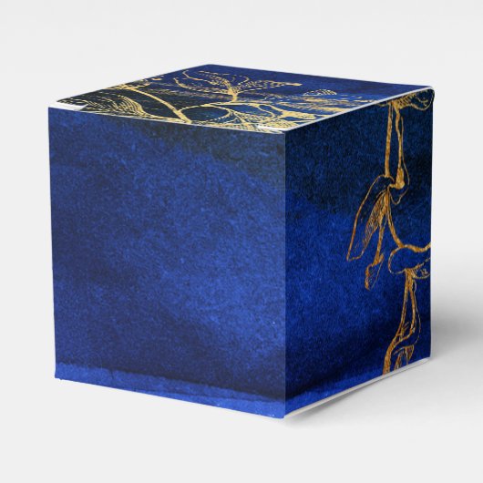 Royal Blue und Gold Geschenkschachtel (Vorderseite)