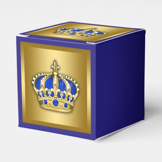 Royal Blue und Gold Prince Geschenkschachtel (Vorderseite)