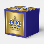 Royal Blue und Gold Prince Geschenkschachtel (Rückseite)