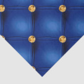 Royal Blue und Gold tufted Seidenpapier (Detail)