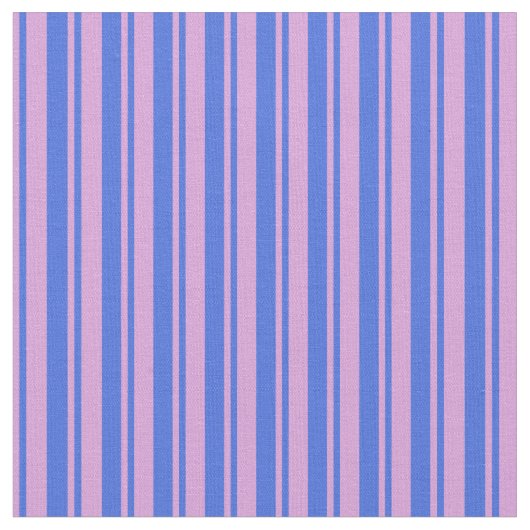 Royal Blue und Pflaumenmuster Stoff (Nahaufnahme)