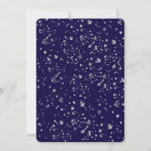 Royal Blue und Silber 16 . Geburtstag Einladung (Rückseite)