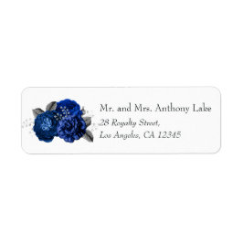 Royal Blue und Silver Floral Wedding