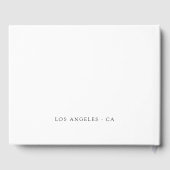 Royal Blue und Silver Floral Wedding Gästebuch (Rückseite)