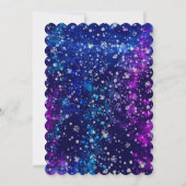 Royal Blue und Silver für Masquerade Party Einladung (Rückseite)