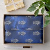 Royal Blue und Silver Seidenpapier (Geschenk)