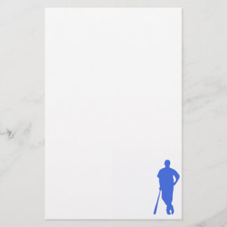 Royal Blue und White Baseball Briefpapier