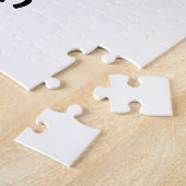 Royal Blue und White Cheerleader Puzzle (Seite)