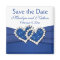 Royal Blue und White Gastgeschenk Hochzeit Magnet