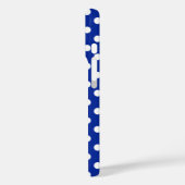 Royal Blue und White Polka Dot Case-Mate iPhone Hülle (Rückseite / Links)