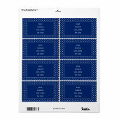 Royal Blue und White Polka Dot Pattern (Vorne)