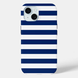 Royal Blue und White Stripes Case-Mate iPhone Hülle