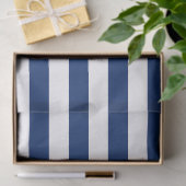 Royal Blue und White Stripes Seidenpapier (Geschenk)