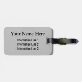 Royal Blue Uni oder High School Student Gepäckanhänger (Rückseite horizontal)