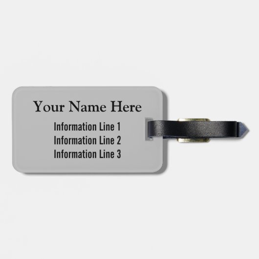 Royal Blue Uni oder High School Student Gepäckanhänger (Rückseite horizontal)