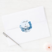 Royal Blue Vintag Peacock Umschlag Aufkleber (Umschlag)