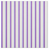 Royal Blue, Violet, Indigo & White Streifen Stoff (Muster)