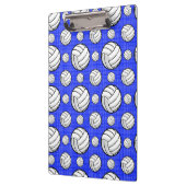 Royal Blue Volleyball Pattern Klemmbrett (Links)