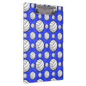 Royal Blue Volleyball Pattern Klemmbrett (Rechts)