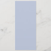 Royal Blue Watercolor Floral Wedding Menu Card Menükarte (Rückseite)