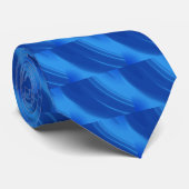 Royal Blue Waves Krawatte (Gerollt)