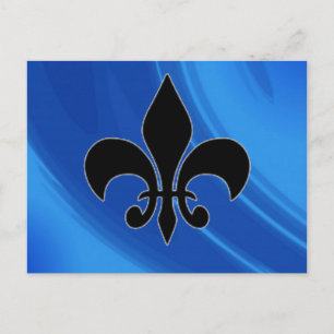 Royal Blue Waves Postkarte