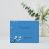 Royal Blue Wedding Einladung Repitation Cards (Stehend Vorderseite)