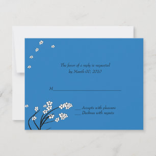 Royal Blue Wedding Einladung Repitation Cards