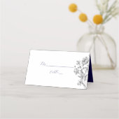 Royal Blue Wedding Platzkarte (Vorderseite)