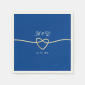 Royal Blue Wedding Serviette (Vorderseite)