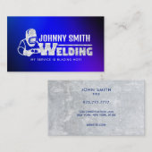 Royal Blue Welder Business Cards Visitenkarte (Vorne/Hinten)