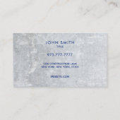 Royal Blue Welder Business Cards Visitenkarte (Rückseite)