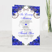 Royal Blue Western Charro Quinceñera Programm (Rückseite)