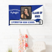 Royal Blue & White Abschluss Banner (Insitu)