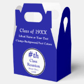 Royal Blue, White, Class Wiedersehen Gift Bag Idea Geschenkschachtel (Geöffnet)