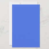Royal Blue & White Custom Paper Sheet (Vorderseite)