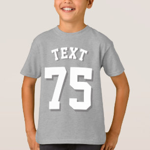 Royal Blue & White Kids   Sports Jersey Design T-Shirt