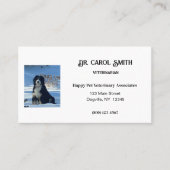 Royal Blue & White mit Logo oder FotoBusiness Card Visitenkarte (Vorderseite)