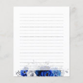 Royal Blue White Silver Brautparty Rezept (Rückseite)