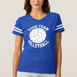 Royal Blue & White Volleyball Jersey Shirt