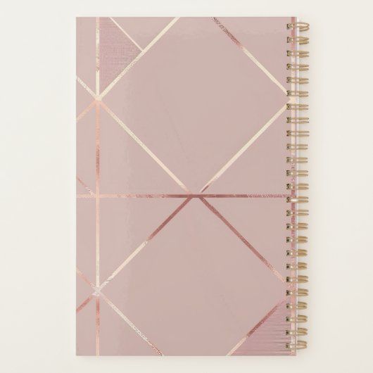 Royal Blush-Notebook Planer (Rückseite)