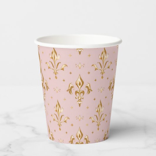 Royal Blush Paper Cups Pappbecher (Rückseite)