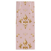 Royal Blush Wine Geschenktasche Geschenktüte Für Weinflaschen (Rückseite)