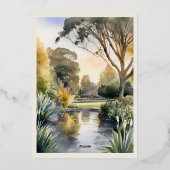 Royal Botanic Gardens Folieneinladung (Rückseite)