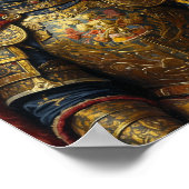 Royal Boxer Portrait Poster (Ecke)