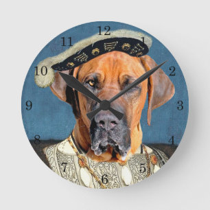 Royal Brazilian Mastiff Round Clock Runde Wanduhr