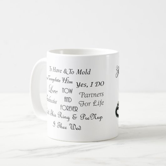 "Royal Bride" Coffee Tasse (Vorderseite Links)