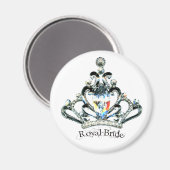"Royal Bride" Tiara-Magnete Magnet (Vorderseite/Rückseite)