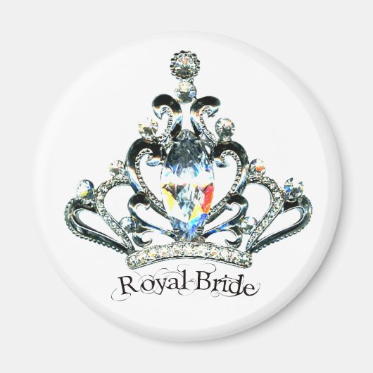 "Royal Bride" Tiara-Magnete Magnet (Vorne)