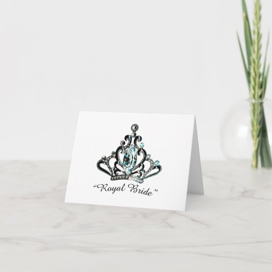 "Royal Bride" Tiara NoteCard Karte (Vorderseite)